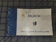 1966 Buick Accessories Brochure Original