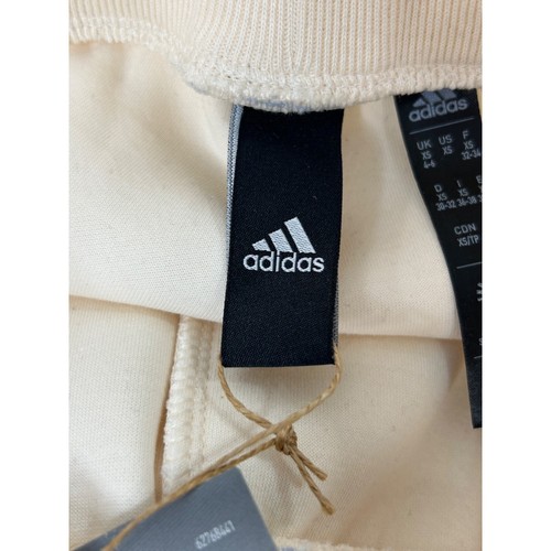 Adidas Badge of Sport Wide Leg Women’s Waffle Sweatpants XS Ecru HK0477 Multi Sp - Picture 6 of 15