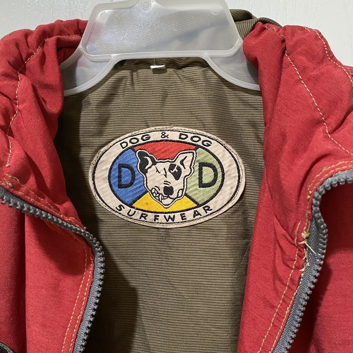 Dog & Dog Surfwear Hoodie Jacket Italy Full zip Red M - See