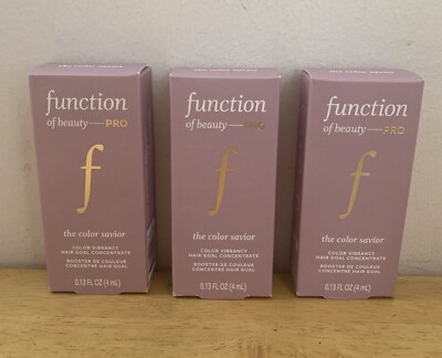 X3 Function of Beauty PRO The Color Savior Hair Goal Concentrate 0.13oz Each