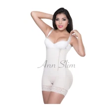 Fajas 3101 Powernet Strapless Short Girdle Ann Slim