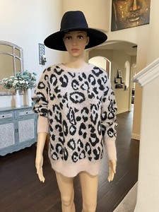 zara leopard sweater