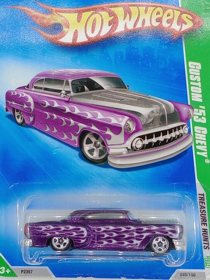 Hot Wheels Custom 53' Chevy Treasure Hunts #P2357 NRFP Purple 1:64