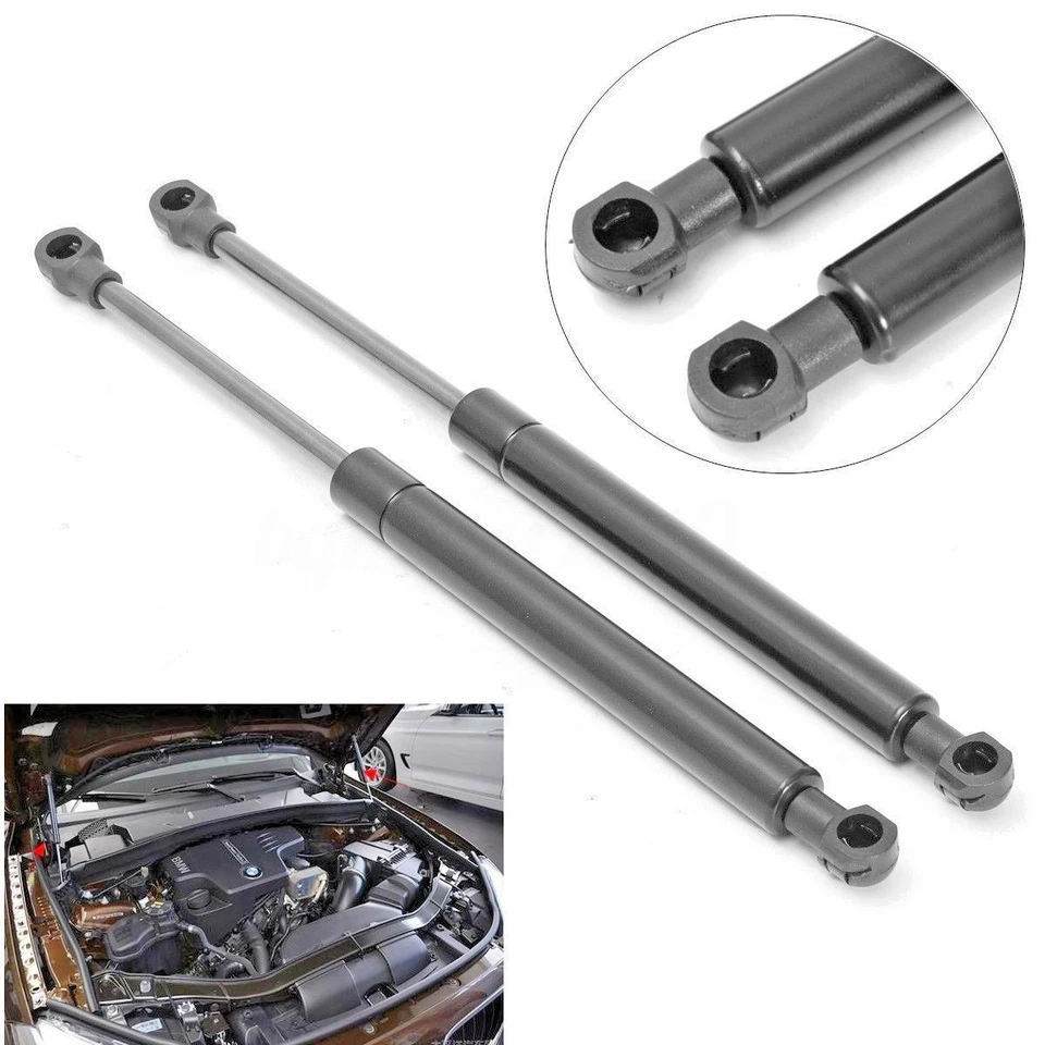 Juego de muelles amortiguadores de puntal de elevación para capó delantero BMW E60 (izquierda + derecha) 525i 528i 545i URO Foto 3 de 4