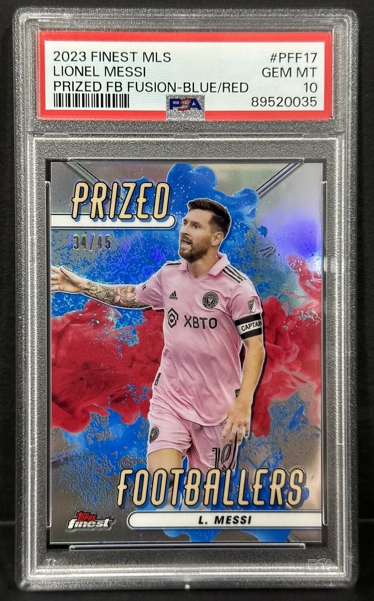 激レア！2023 Topps LIONEL MESSI メッシ インサートカード 2023 Topps Finest MLS Lionel Messi Signed #1 PSA GEM MT 10