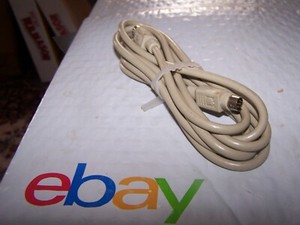 Apple-IIgs-IIc-Plus-amp-Macintosh-6-foot-Serial-Cable-P-N-590-0340-A-Mini-DIN-8