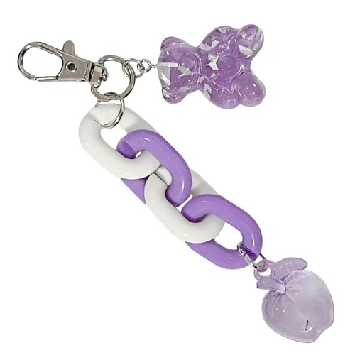 Candy Color Key Chain Pendant Lovely Bear Shape Key Rings for Phone Cute Jewelry - 第 6/11 張圖片