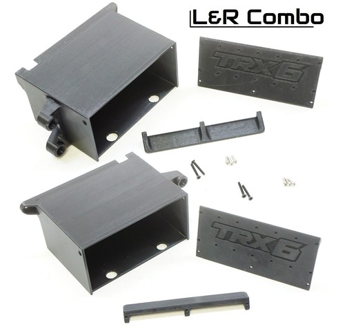 Actualización funcional de compartimento de caja de almacenamiento lateral para remolque de plataforma plana Traxxas TRX-6 - Imagen 8 de 15