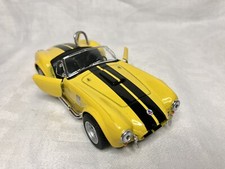 New 5" Kinsmart 1965 Shelby Cobra 427 S/C Diecast Model Toy Car 1:32 Yellow
