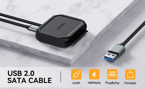 "Cable convertidor adaptador IDsonix SATA a USB para disco duro 2,5"" 3,5" - Imagen 9 de 34