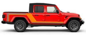 Fits Up Jeep Gladiator Scrambler Style 2 Side Stripes Ebay