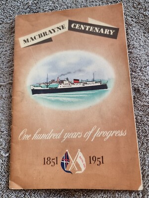 1951-1951 McBrayne (David) Ltd Centenery 100 Jahre Fortschritt.