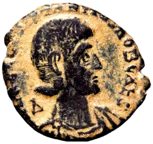 SPLENDID PORTRAIT Constantius Gallus. Caesar, AD 351-354 DELTA Roman Coin COA