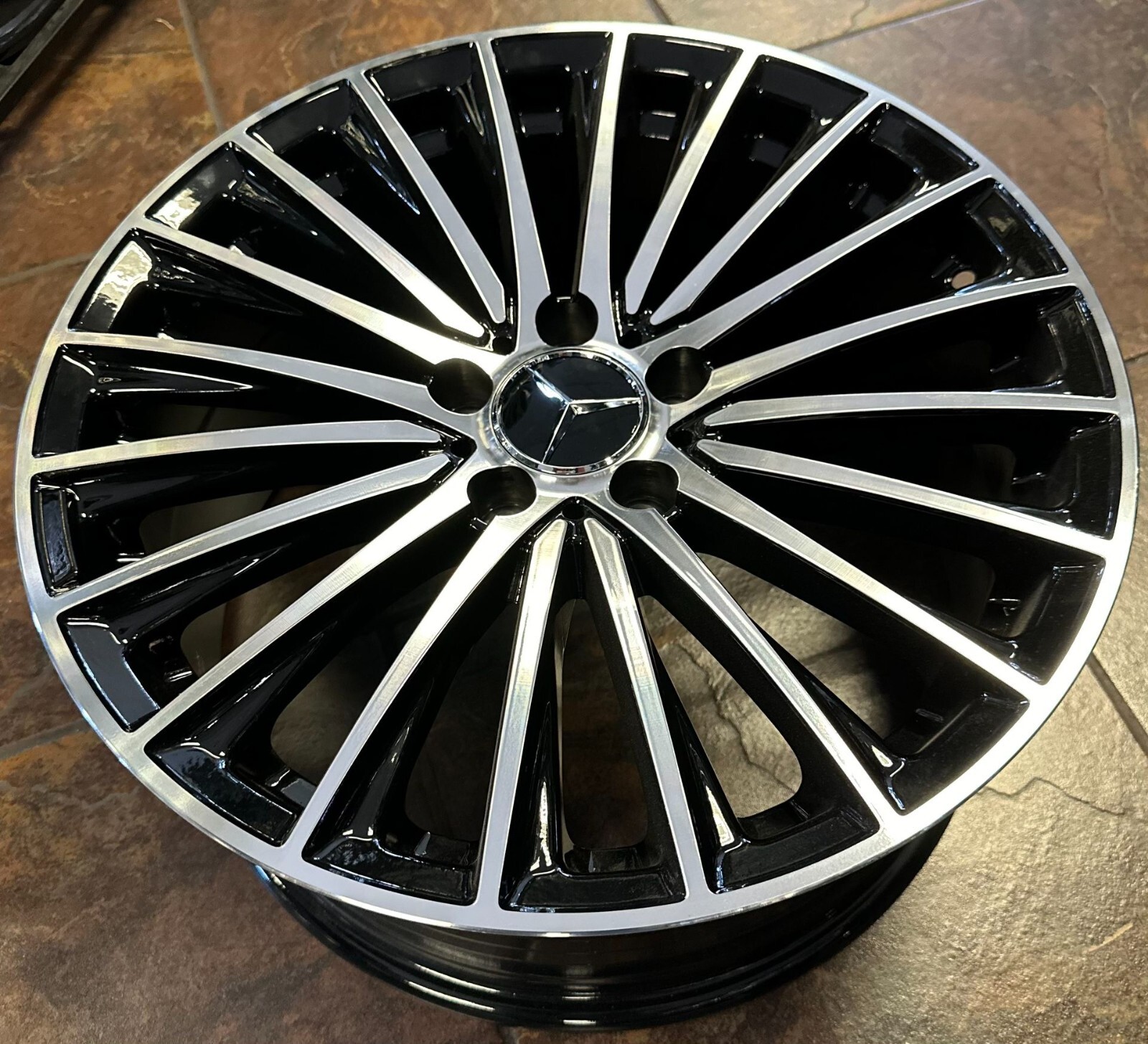 18'' inch Wheels fit Mercedes S550 Bentley S63 Black Machine with Tires GLC CL63