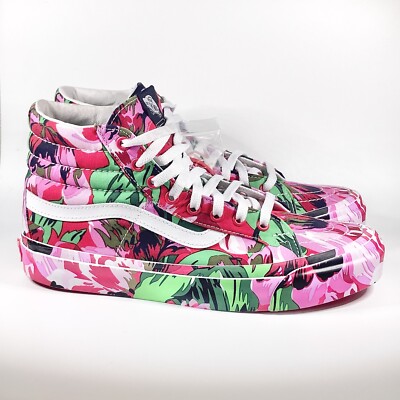 28cm VANS KENZO OG sk8-hi Lx ケンゾー バンズ New Vans x Kenzo OG SK8-Hi LX Vans Red Floral Shoes Mens Size 9US