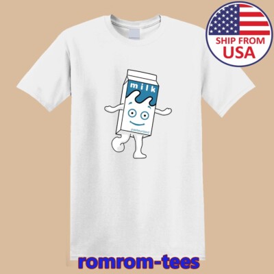 Blur Milk Carton Coffee and TV British White Size S-5XL