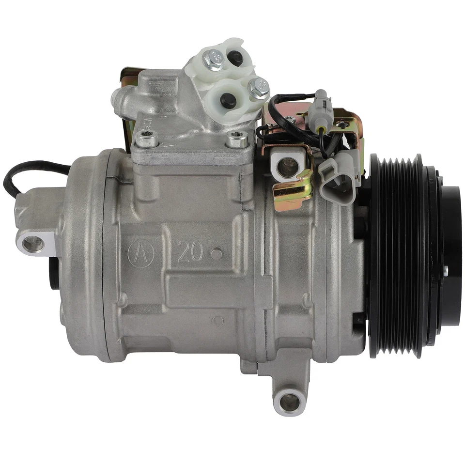 Compresor de aire acondicionado con embrague para Toyota Land Cruiser Lexus LX470 1998-2007 4,7 L V8 Foto 2 de 4