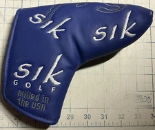 SIK Study In Kinematics Blade Putter Golf Head Cover Blue / White - 0014