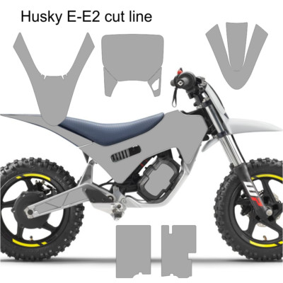 Husqvarna EE-2 Templates EPS vector electric bike husky