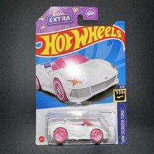 Hot Wheels HW Screen Time 3 Barbie Extra White Car 1/64 Toy Pink Wheels NEW