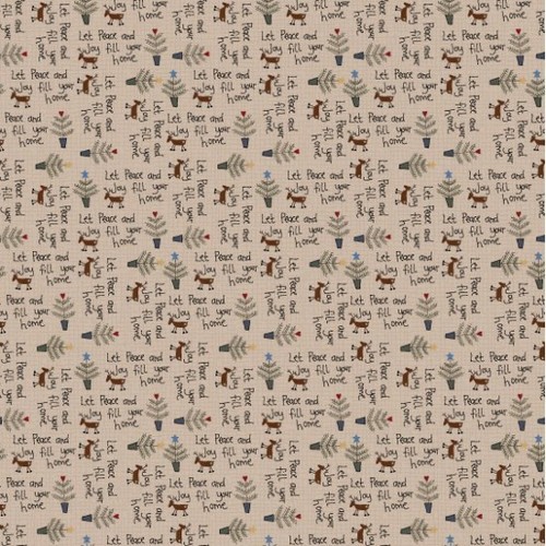 PEACE AND JOY - Joy - (3 Farben) 100% BAUMWOLLSTOFF BASTELN/QUILTEN (pro1/4m) - Bild 2 von 6