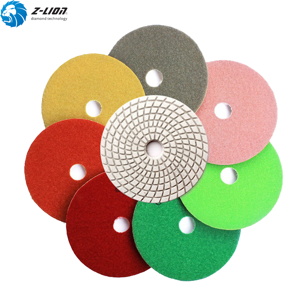 Lot De 4 à 7 Disques De Polissage Diamantés ALONGYI - Pour Sols En Marbre, Sec Ou Humide