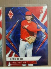 Alec Bohm 2021 Chronicles Baseball Phoenix BLUE VELOCITY RC card #17 Philadelphi