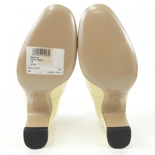 Valentino Garavani Pumps Heel Leather Yellow EU36/US6 40533c - Picture 16 of 24