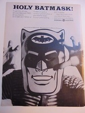 1966 GE HOLY BATMASK Offer vintage print ad