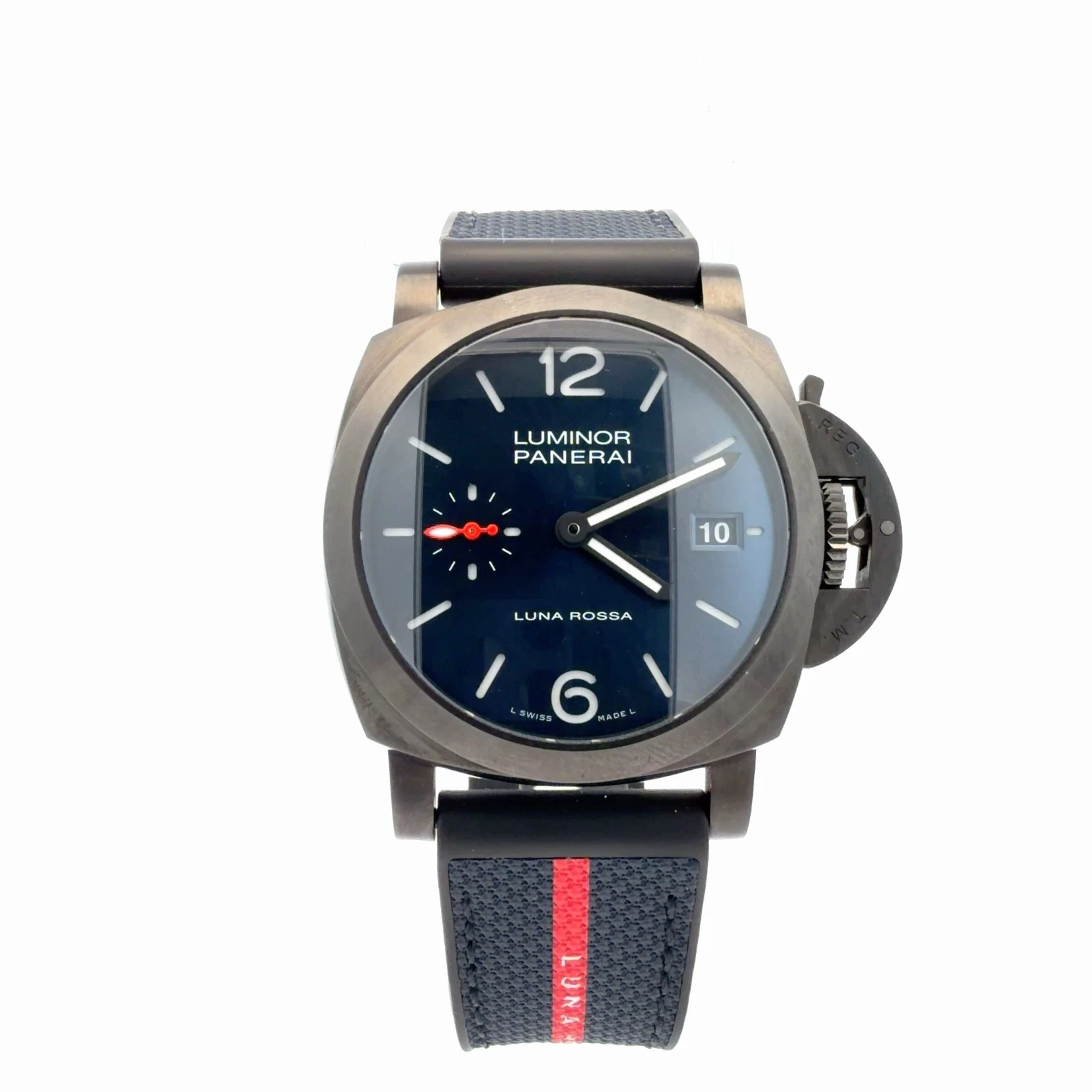 Panerai — Panerai PAM01408 Luminor Quaranta Luna Rossa 40mm Blue Dial Full Set 11/23