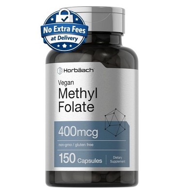 Metil Folato 400mcg, 150 Cápsulas Vegetales | Suplemento de Vitamina B9
