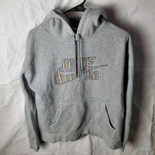 Nike SB Hoodie Men's M Gray Pullover Sweatshirt Skater Skateboard CV0279-063