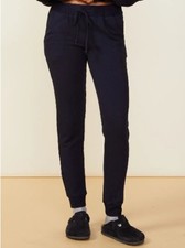 Monrow Supersoft Fleece Jogger Black Womens Medium