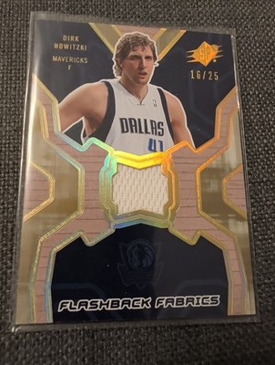 2007-08 Dirk Nowitzki SPx Flashback Fabrics Parallel #FF-DN 16/25 Dallas...