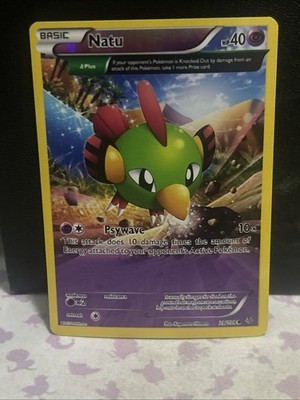 Natu 28/108 Common Roaring Skies Pokemon Reverse Holo Lightly Played