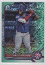 2022 Bowman Chrome Prospects Aqua Shimmer Refractor /125 Ronnier Quintero 0a8t