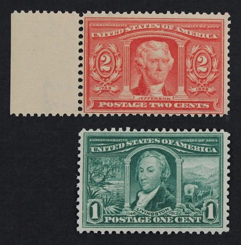 CKStamps: US Stamps Collection Scott#323 324 1c 2c Mint NH OG