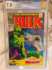 The Incredible Hulk #104 cgc 7.0 (Marvel Comics June 1968)