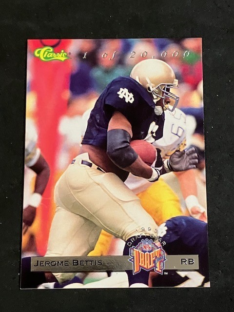 1993 Classic Games, Inc Jerome Bettis DS8 DRAFT STARS 1/20000