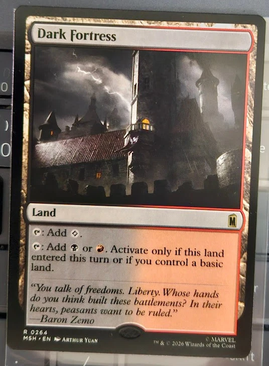 Land Magic: The Gathering Individual Trading Card Games Misprint