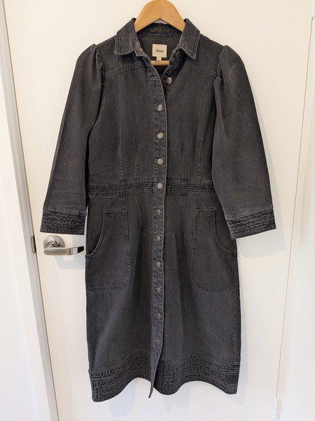Black denim midi dress, Brand: Morrison, Size 5