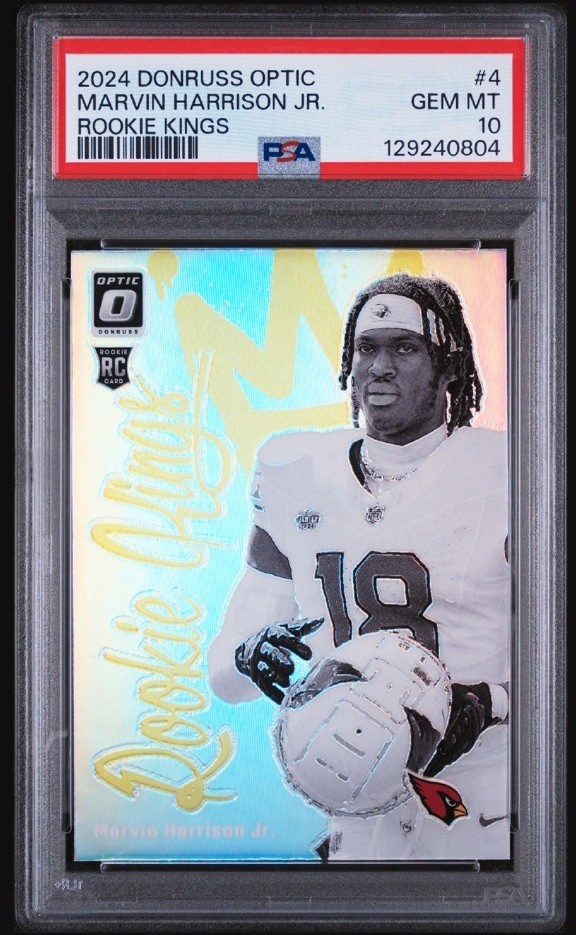 2024 Panini Donruss Optic Rookie Kings Marvin Harrison Jr. #4 (RC) PSA 10 GEM MT