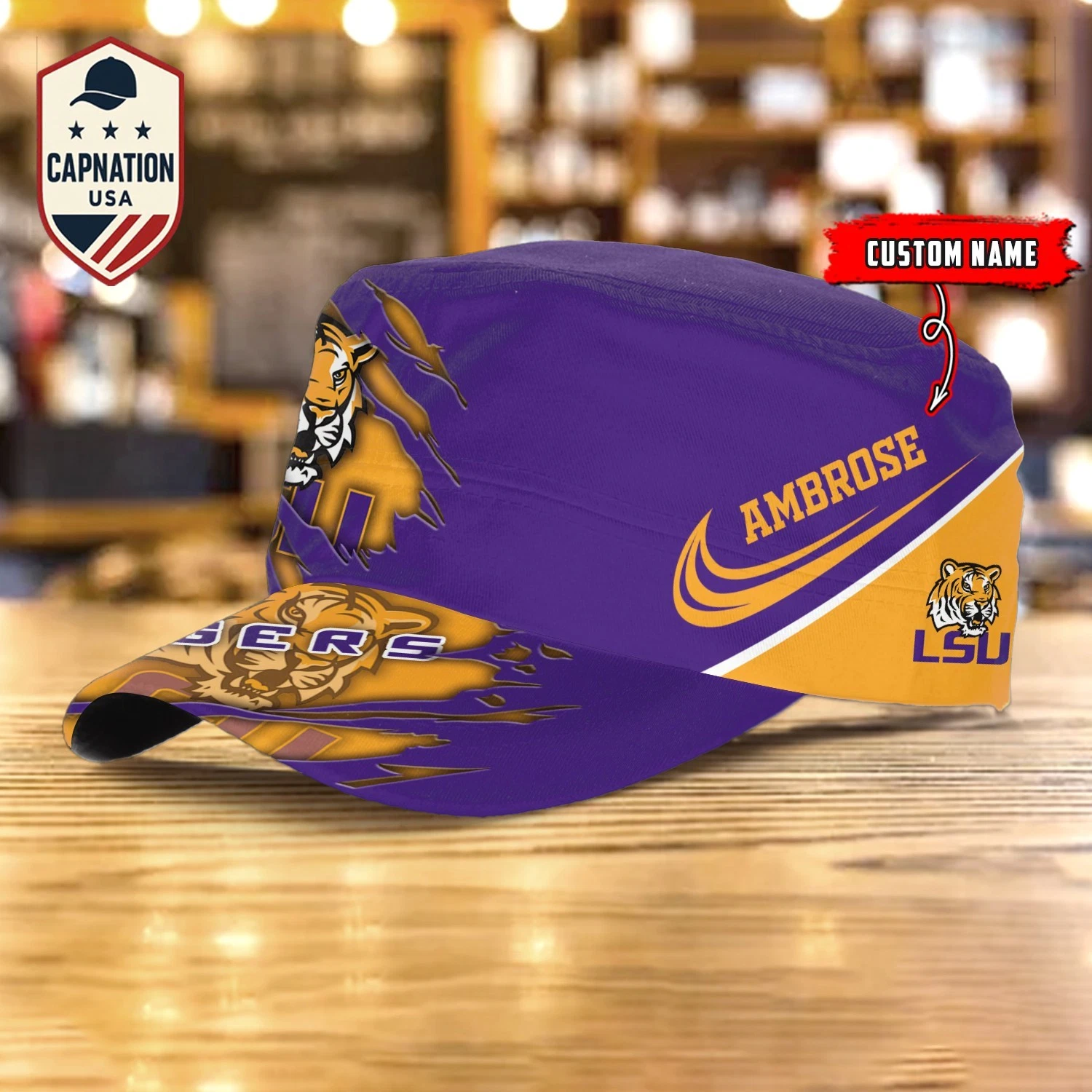 LSU-Tigers Military Cap Trucker Hat Baseball Cap Army Cap