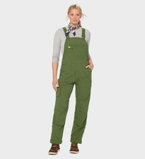 NEW DU.LUTH Women's Heirloom Gardening Bib Overalls - Bronze Green