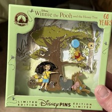 Disney Winnie The Pooh And The Honey Tree 60th Anniversary Jumbo Pin