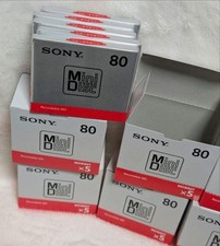 Sony MDW80T MiniDisc Set of 30 80 Minutes Re-Recordable Brand New Unopened Boxed