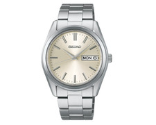 Seiko SBTH007 Selection S Series Quartz Silver Stainless Steel Watch 37.4mm