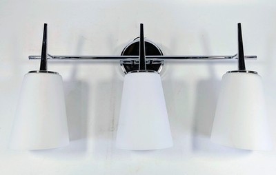 Generation Lighting Driscoll 3-Light Wall/Bath Vanity Light Chrome 24.5''W x 12''H