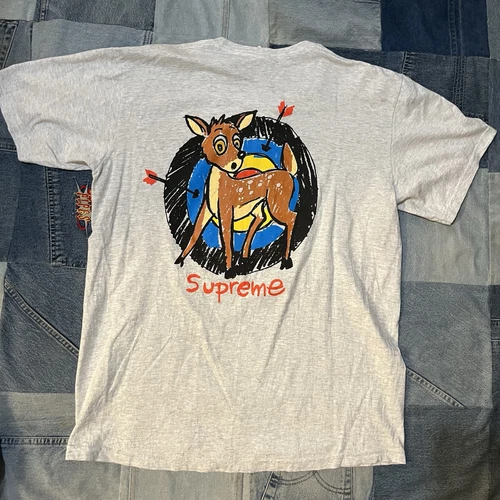 T shirt Supreme Deer SS22 gris taille M