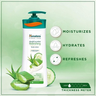 Himalaya Aloe & Cucumber Refreshing Body Lotion 100ml   Light & Hydrating Formul